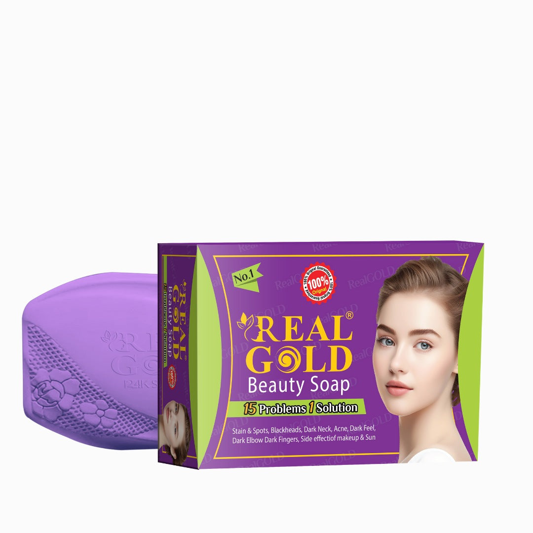 Real Gold Beauty Soap ( Purple)